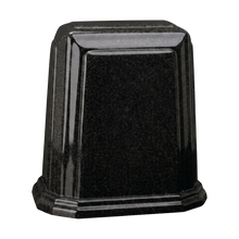 Tablet Millennium Cultured Granite Cremation Urn for Ashes - Black