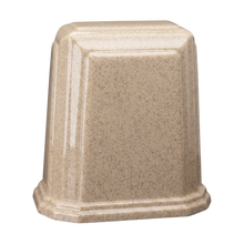 Tablet Millennium Cultured Granite Cremation Urn for Ashes - Cream