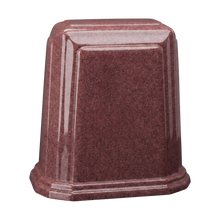 Tablet Millennium Cultured Granite Cremation Urn for Ashes - Rasp-Rose