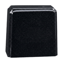 Tablet Niche Cultured Granite Cremation Urn for Ashes - Black