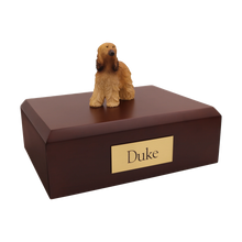 Tan Afghan Hound, Standing Figurine Pet Cremation Urn - Funeral.com, Inc.