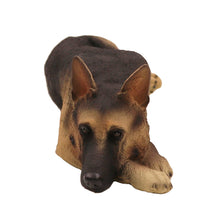 Tan and Black German Shepherd, Resting Figurine Pet Cremation Urn - Funeral.com, Inc.