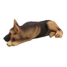 Tan and Black German Shepherd, Resting Figurine Pet Cremation Urn - Funeral.com, Inc.