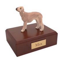 Tan Bedlington Terrier, Standing Figurine Pet Cremation Urn - Funeral.com, Inc.