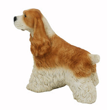 Tan Cocker Spaniel, Standing Figurine Pet Cremation Urn - Funeral.com, Inc.