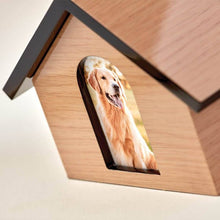 Tan Pet House Photo Slot Large Cremation Urn - Funeral.com, Inc.