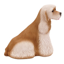 Tan & White Cocker Spaniel, Sitting Figurine Pet Cremation Urn - Funeral.com, Inc.