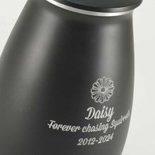 Tapered Black Granite Extra Large Pet Cremation Urn - Funeral.com, Inc.