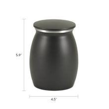 Tapered Black Granite Medium Pet Cremation Urn - Funeral.com, Inc.