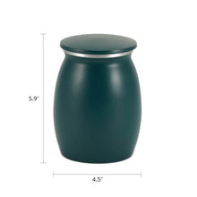 Tapered Teal Sapphire Granite Medium Pet Cremation Urn - Funeral.com, Inc.
