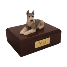 Tari Schnauzer, Ears Up Figurine Pet Cremation Urn - Funeral.com, Inc.