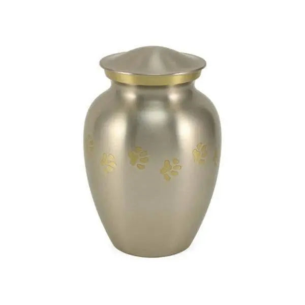 Gabrielle Paw Pewter Large Pet Urn - funeral.com