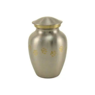 Gabrielle Paw Pewter Medium Pet Urn - funeral.com