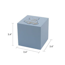 Teddy Bear Design Glossy Baby Small Cremation Urn - Funeral.com, Inc.