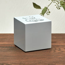 Teddy Bear Design Glossy White Small Cremation Urn - Funeral.com, Inc.