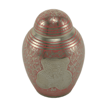 Teddy Bear Emblem Pink Etched Small Cremation Urn - Funeral.com, Inc.