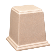 Temple Cultured Granite Cremation Urn for Ashes - Cream