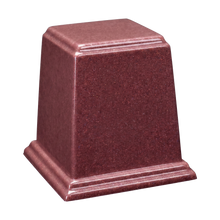 Temple Cultured Granite Cremation Urn for Ashes - Rasp-Rose