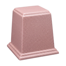 Temple Cultured Granite Cremation Urn for Ashes - Rose
