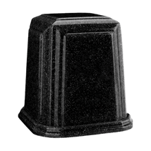 Temple Millennium Cultured Granite Cremation Urn for Ashes - Black