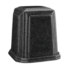 Temple Millennium Cultured Granite Cremation Urn for Ashes - Charcoal