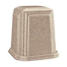 Temple Millennium Cultured Granite Cremation Urn for Ashes - Cream