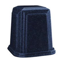 Temple Millennium Cultured Granite Cremation Urn for Ashes - Sapphire Blue