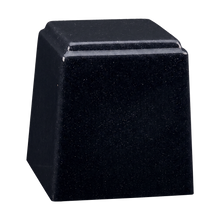 Temple Niche Cultured Granite Cremation Urn for Ashes - Black