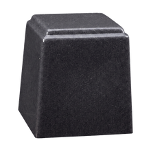 Temple Niche Cultured Granite Cremation Urn for Ashes - Charcoal