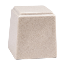 Temple Niche Cultured Granite Cremation Urn for Ashes - Cream