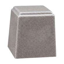 Temple Niche Cultured Granite Cremation Urn for Ashes - Misty Grey