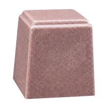 Temple Niche Cultured Granite Cremation Urn for Ashes - Rose