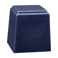 Temple Niche Cultured Granite Cremation Urn for Ashes - Sapphire Blue