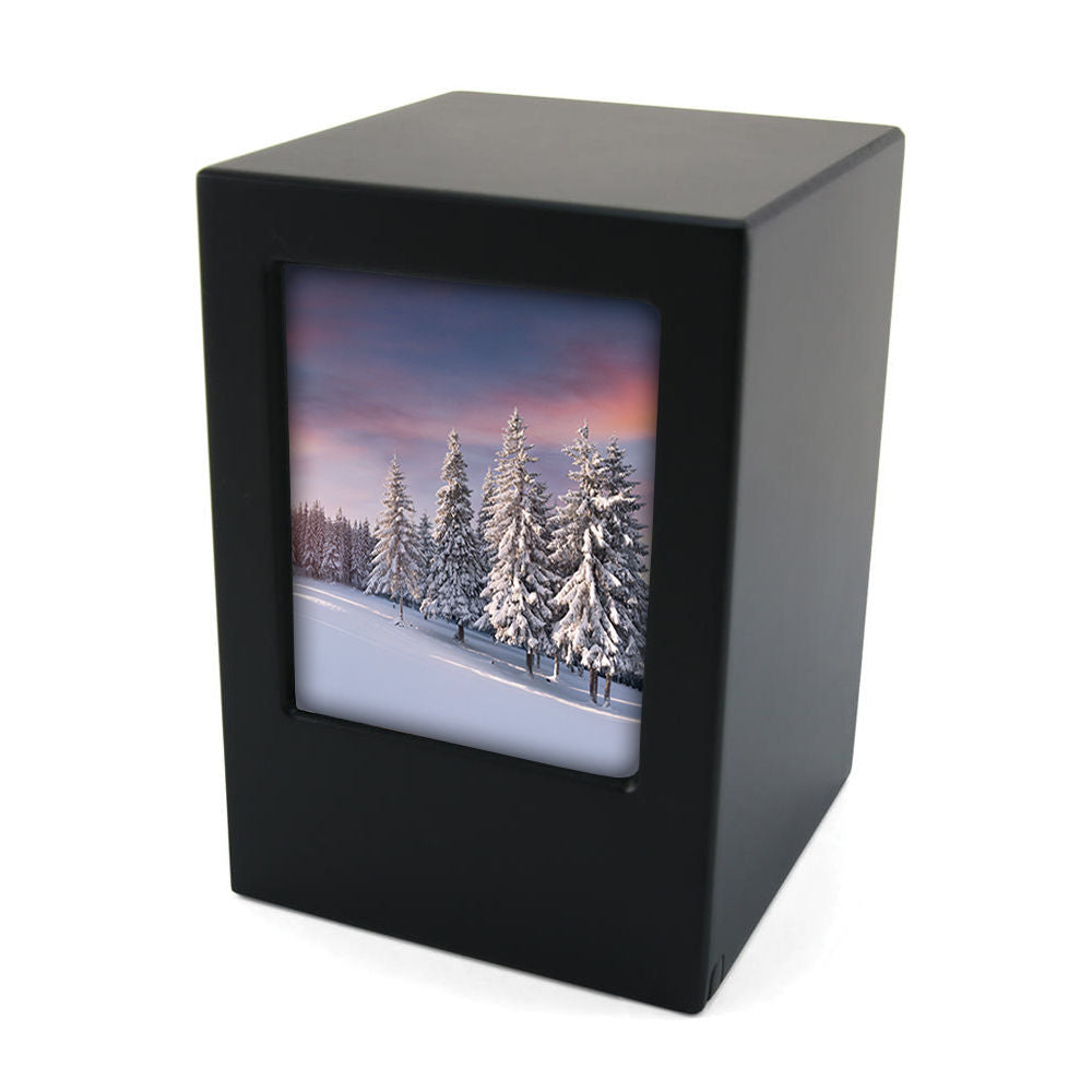 Missing You Photo Box Black Extra Large Pet Urn