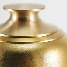 Textured Bronze Brass Adult Cremation Urn with Bronze Lid - Funeral.com, Inc.