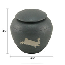 Textured Brown Rabbit Silhouette Medium Pet Cremation Urn - Funeral.com, Inc.
