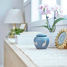 Textured Brown Rabbit Silhouette Medium Pet Cremation Urn - Funeral.com, Inc.