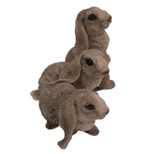 Three Gray Rabbits, Side By Side Figurine Pet Cremation Urn - Funeral.com, Inc.