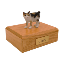 Tortoiseshell and White Japanese Bobtail, Standing Figurine Pet Cremation Urn - Funeral.com, Inc.