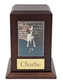 Tower Pet Cremation Urn with Photo Holder - Funeral.com, Inc.