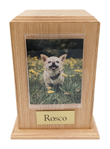 Tower Pet Cremation Urn with Photo Holder - Funeral.com, Inc.