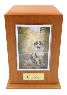 Tower Pet Cremation Urn with Photo Holder - Funeral.com, Inc.