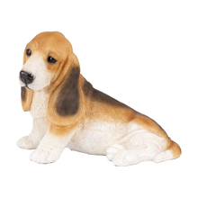Tri - Color Basset Hound Figurine Extra Large Pet Urn - Funeral.com, Inc.