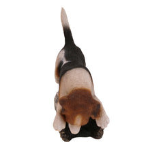 Tri - Color Beagle, Sniffing on Log Figurine Pet Cremation Urn - Funeral.com, Inc.