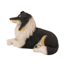 Tri - Color Collie, Resting Pose Figurine Pet Cremation Urn - Funeral.com, Inc.
