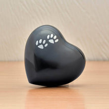 Two Pewter Paw Slate Heart Small Pet Cremation Urn - Funeral.com, Inc.