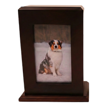 Vertical Framed Photo Pet Cremation Urn with Personalized Plate - Funeral.com, Inc.