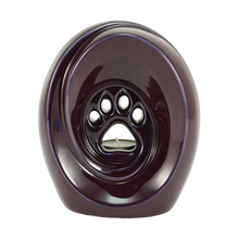Violet Ceramic Medium Pet Urn with Memory Light and Paw Design - Funeral.com, Inc.