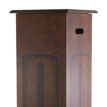Walnut Burl MDF Extra Large Pedestal Pet Cremation Urn - Funeral.com, Inc.