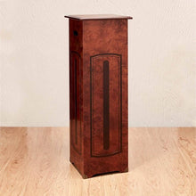 Walnut Burl MDF Extra Large Pedestal Pet Cremation Urn - Funeral.com, Inc.